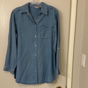 Chico's Classic Blue Denim Shirt